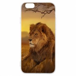 Чехол для iPhone 6/6S Lion in the field - PrintSalon