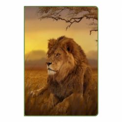 Блокнот с принто Lion in the field - PrintSalon