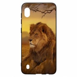 Чехол для Samsung A10 Lion in the field - PrintSalon