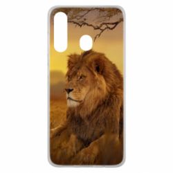 Чехол для Samsung M40 Lion in the field - PrintSalon