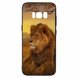 Чехол для Samsung S8 Lion in the field - PrintSalon