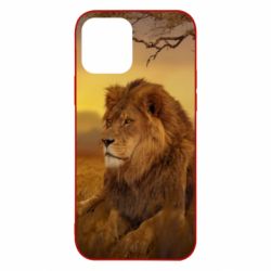 Чехол для iPhone 12 Lion in the field - PrintSalon