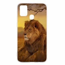 Чехол для Samsung M31 Lion in the field - PrintSalon