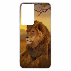 Чехол для Samsung S21 Lion in the field-PrintSalon Чехол для Samsung S21 Lion in the field