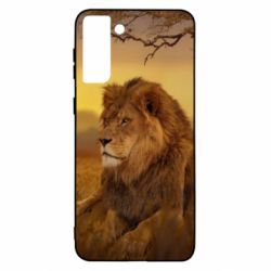Чехол для Samsung S21+ Lion in the field - PrintSalon