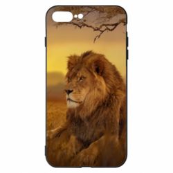 Чехол для iPhone 8 Plus Lion in the field - PrintSalon
