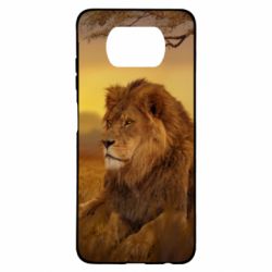 Чехол для Xiaomi Poco X3 Lion in the field - PrintSalon