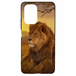 Чехол для Xiaomi Poco F3/K40 Lion in the field-PrintSalon Чехол для Xiaomi Poco F3/K40 Lion in the field