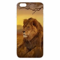 Чехол для iPhone 6 Plus/6S Plus Lion in the field - PrintSalon