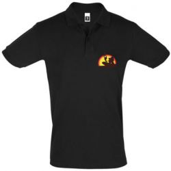 Чоловіче поло Lion king silhouette - PrintSalon