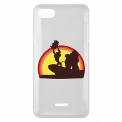 Чохол для Xiaomi Redmi 6A Lion king silhouette - PrintSalon