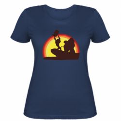 Жіноча футболка Lion king silhouette - PrintSalon