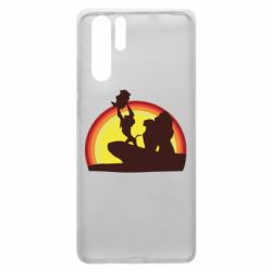 Чохол для Huawei P30 Pro Lion king silhouette - PrintSalon