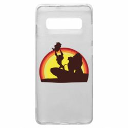Чохол для Samsung S10+ Lion king silhouette - PrintSalon