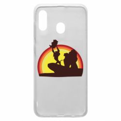Чохол для Samsung A20 Lion king silhouette - PrintSalon