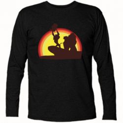 Футболка з довгим рукавом Lion king silhouette - PrintSalon
