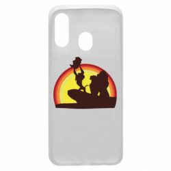 Чохол для Samsung A40 Lion king silhouette - PrintSalon