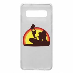 Чохол для Samsung S10 Lion king silhouette - PrintSalon