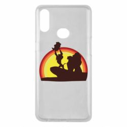 Чехол для Samsung A10s Lion king silhouette