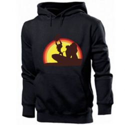 Чоловічі худі Lion king silhouette - PrintSalon