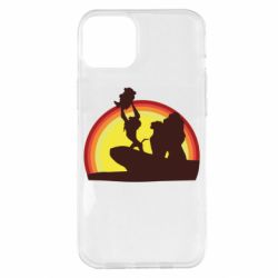 Чохол для iPhone 14 Plus Lion king silhouette - PrintSalon