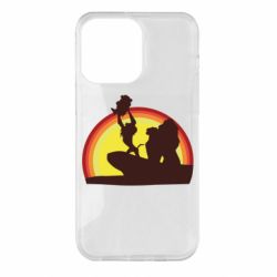 Чохол для iPhone 14 Pro Max Lion king silhouette - PrintSalon