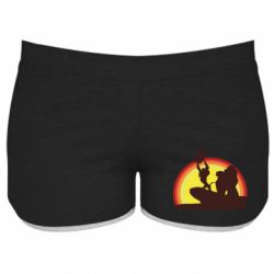 Жіночі шорти Lion king silhouette - PrintSalon