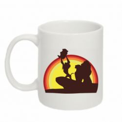 Чашка 320ml Lion king silhouette-PrintSalon Чашка 320ml Lion king silhouette