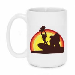 Чашка 420ml Lion king silhouette - PrintSalon
