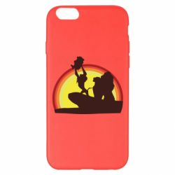 Чохол для iPhone 6 Plus/6S Plus Lion king silhouette - PrintSalon