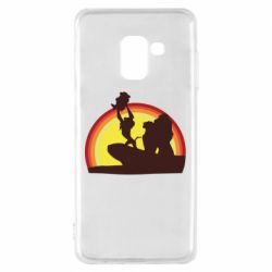 Чохол для Samsung A8 2018 Lion king silhouette - PrintSalon