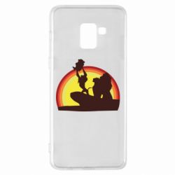 Чохол для Samsung A8+ 2018 Lion king silhouette - PrintSalon