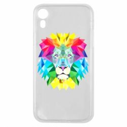 Чехол для iPhone XR Lion vector