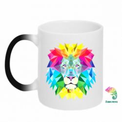 Чашка-хамелеон Lion vector - PrintSalon
