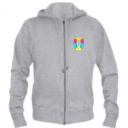 Чоловіче худі на блискавці Lion vector - PrintSalon