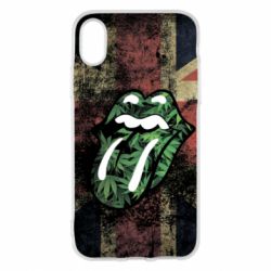 Чохол для iPhone X/Xs Lips in hemp - PrintSalon