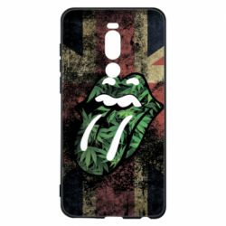 Чехол для Meizu Note 8 Lips in hemp-PrintSalon Чехол для Meizu Note 8 Lips in hemp