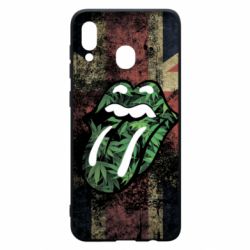 Чохол для Samsung A30 Lips in hemp - PrintSalon