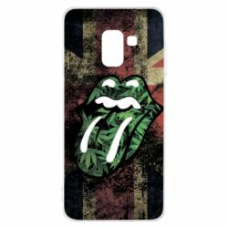 Чохол для Samsung A8 2018 Lips in hemp - PrintSalon