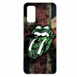 Чехол для Samsung S20 Lips in hemp-PrintSalon Чехол для Samsung S20 Lips in hemp