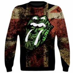 3D світшот Lips in hemp - PrintSalon