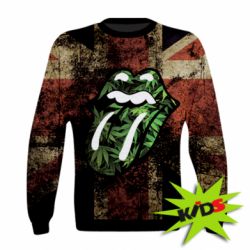 Дитячий 3D світшот Lips in hemp - PrintSalon