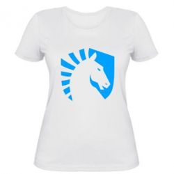 Женская футболка liquid logo - PrintSalon