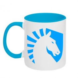 Чашка двухцветная 320ml liquid logo - PrintSalon