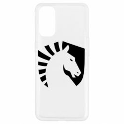 Чехол для Oppo Reno 4 liquid logo - PrintSalon