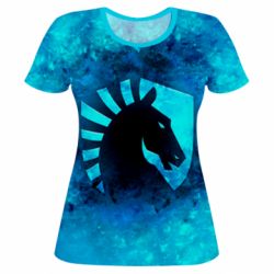 Женская футболка 3D Liquid - PrintSalon