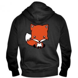 Мужское худи на молнии Лиса - PrintSalon