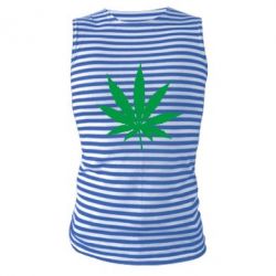 Майка-тельняшка Листик марихуаны - PrintSalon