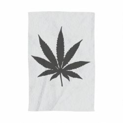 Полотенце с принтом Листик марихуаны - PrintSalon