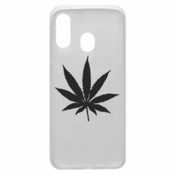 Чехол для Samsung A40 Листик марихуаны - PrintSalon